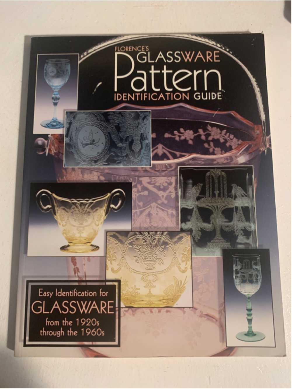 Collector Books Florences Glassware Pattern Identification Guide Book Black Pink